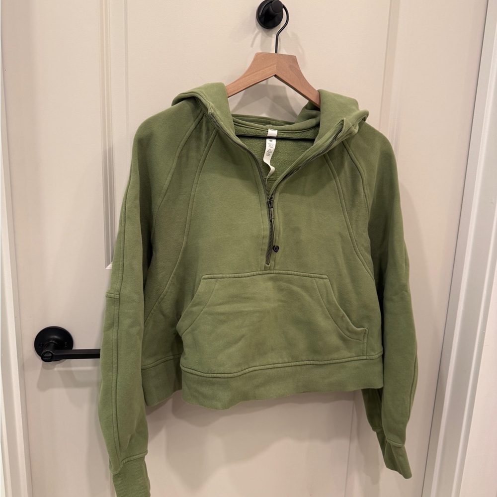 lululemon athletica Olive Green Half-Zip Hoodie - Picture 2 of 6